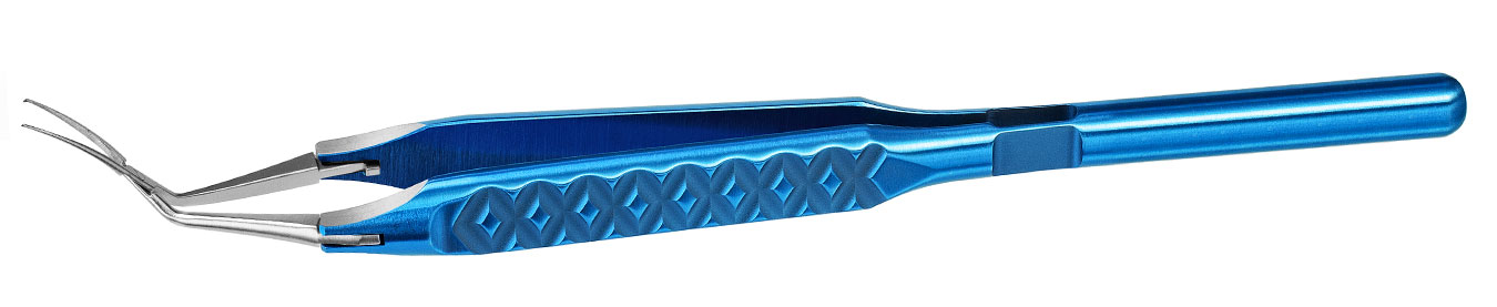 TMF1036 ПИНЦЕТ ДЛЯ КАПСУЛОРЕКСИСА  ПЕРЕКРЕСТНОГО  ДЕЙСТВИЯ, ТРЕХШАРНИРНЫЙ, ИЗОГНУТЫЙ ПО РАДИУСУ