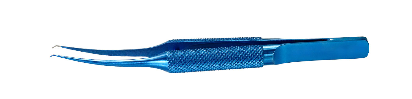 TMF214 ПИНЦЕТ РОГОВИЧНЫЙ ТИПА КОЛИБРИ ПО О’ГАВА,  ТИТАНОВЫЙ