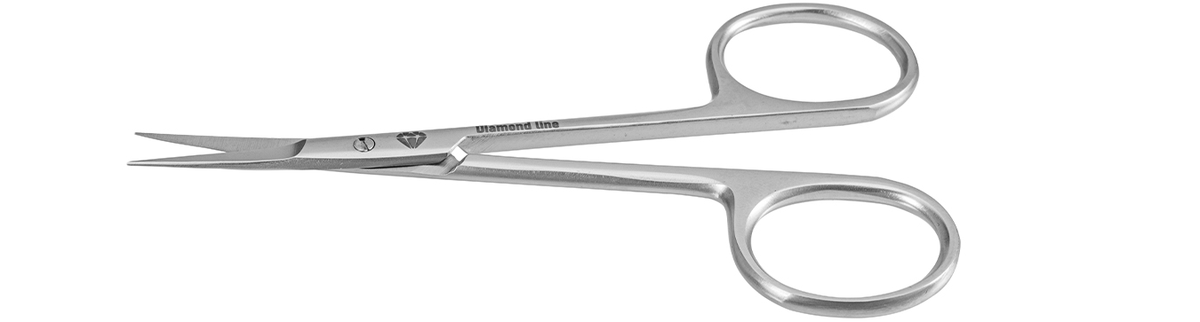 TMS613 НОЖНИЦЫ СКЛЕРАЛЬНЫЕ, ПРЯМАЯ РАБОЧАЯ ЧАСТЬ, ТУПЫЕ КОНЧИКИ