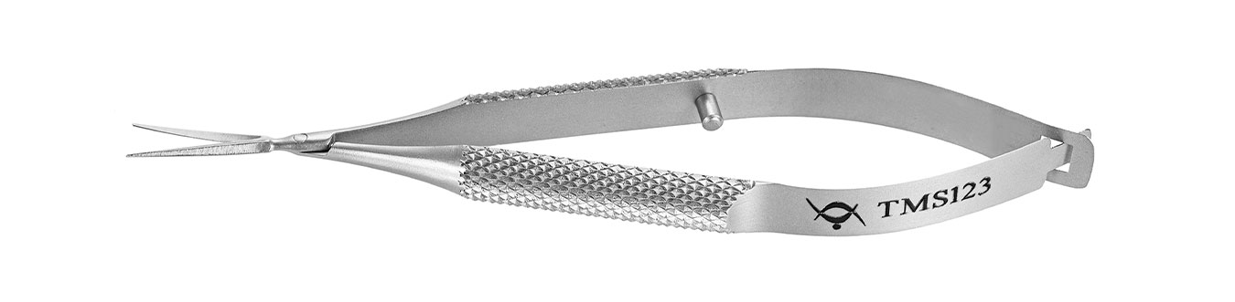 TMS123 НОЖНИЦЫ ПО ВАННАСУ, ОФТАЛЬМОЛОГИЧЕСКИЕ, ПРЯМЫЕ, СТАЛЬНЫЕ