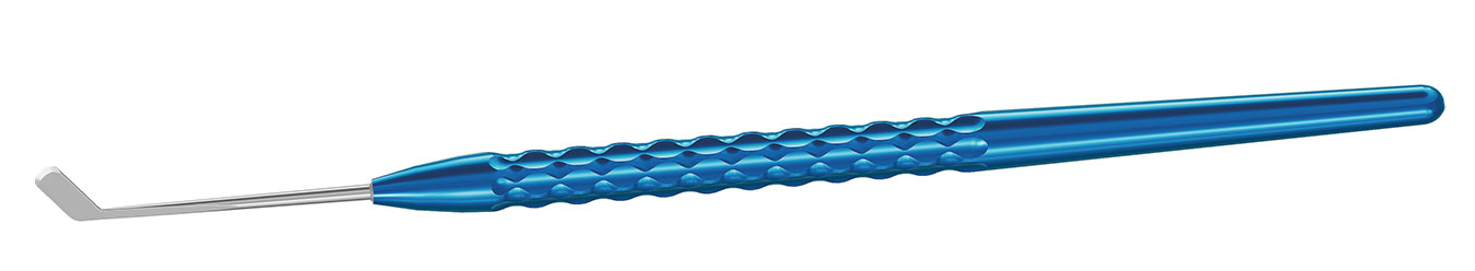 TMK122 НОЖ В ВИДЕ ХОККЕЙНОЙ КЛЮШКИ  ДЛЯ PRK, ОФТАЛЬМОЛОГИЧЕСКИЙ