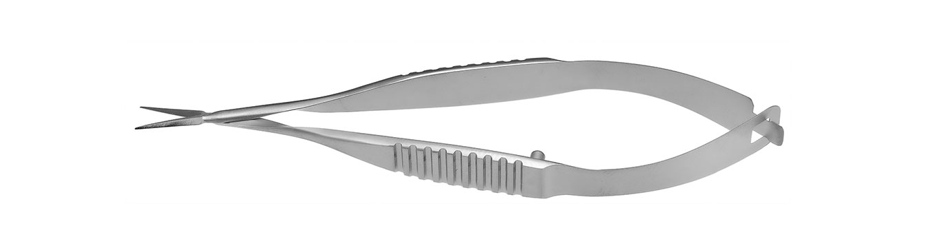 TMS101 НОЖНИЦЫ ПО ВАННАСУ, ОФТАЛЬМОЛОГИЧЕСКИЕ, ПРЯМЫЕ, СТАЛЬНЫЕ