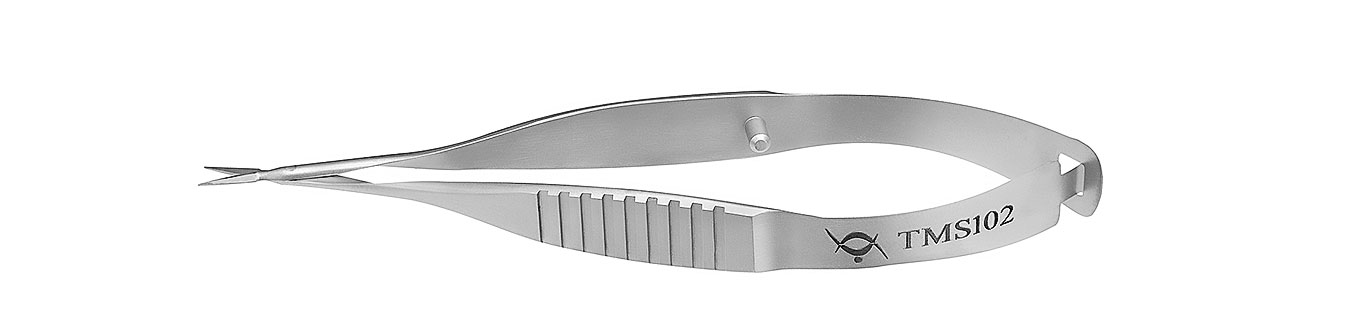 TMS102 НОЖНИЦЫ ПО ВАННАСУ, ОФТАЛЬМОЛОГИЧЕСКИЕ, ПРЯМЫЕ, СТАЛЬНЫЕ