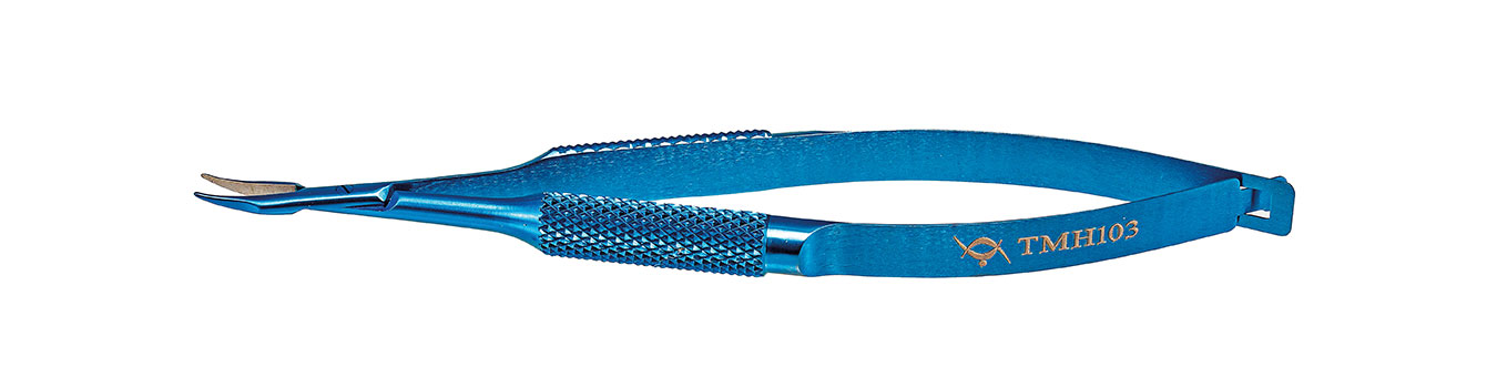 TMH103 ИГЛОДЕРЖАТЕЛЬ ПО БАРРАКЕРУ (BARRAQUER), ИЗОГНУТЫЙ, ТИТАНОВЫЙ