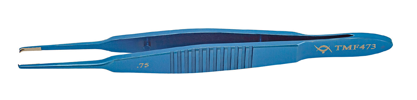 TMF473 ПИНЦЕТ СКЛЕРАЛЬНО-ШОВНЫЙ ПРЯМОЙ, ТИТАНОВЫЙ