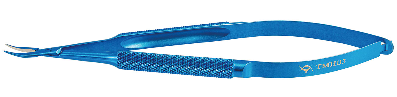 TMH113 ИГЛОДЕРЖАТЕЛЬ ПО КАСТРОВЬЕХО (CASTROVIEJO), ИЗОГНУТЫЙ, ТИТАНОВЫЙ