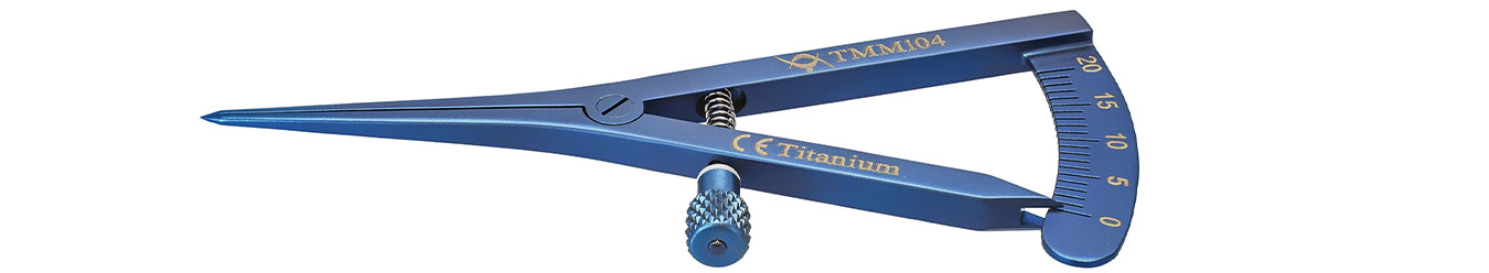 TMM104 ЦИРКУЛЬ ПО КАСТРОВЬЕХО, ТИТАНОВЫЙ