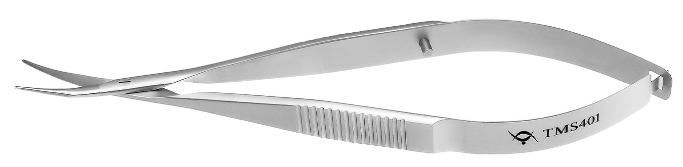 TMS401 НОЖНИЦЫ ПО ВЕСТКОТТУ, ИЗОГНУТЫЕ,ОФТАЛЬМОЛОГИЧЕСКИЕ, СТАЛЬНЫЕ