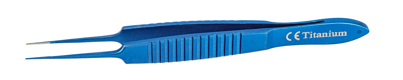 TMF402 ПИНЦЕТ ДЛЯ ЗАВЯЗЫВАНИЯ НИТЕЙ ПРЯМОЙ  ПО КАСТРОВЬЕХО, ТИТАНОВЫЙ