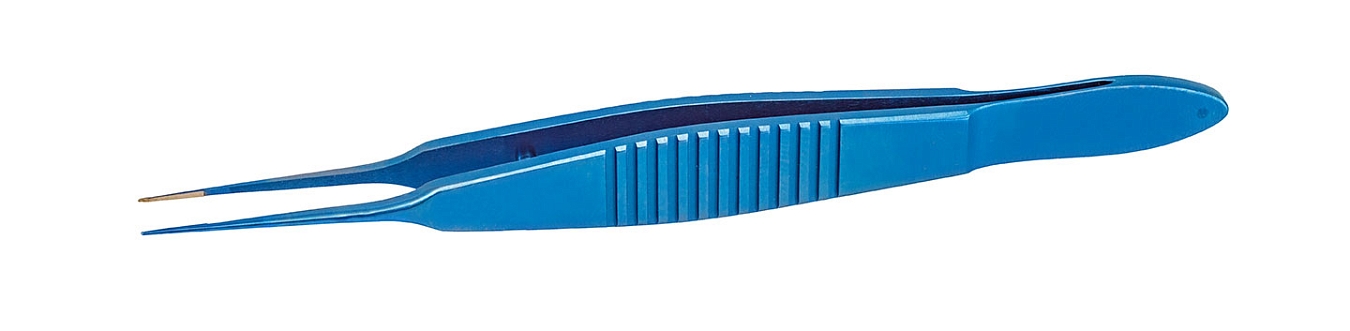 TMF533 ПИНЦЕТ ДЛЯ ЗАВЯЗЫВАНИЯ НИТЕЙ ПО МАКФЕРСОНУ  ПРЯМОЙ, ТИТАНОВЫЙ