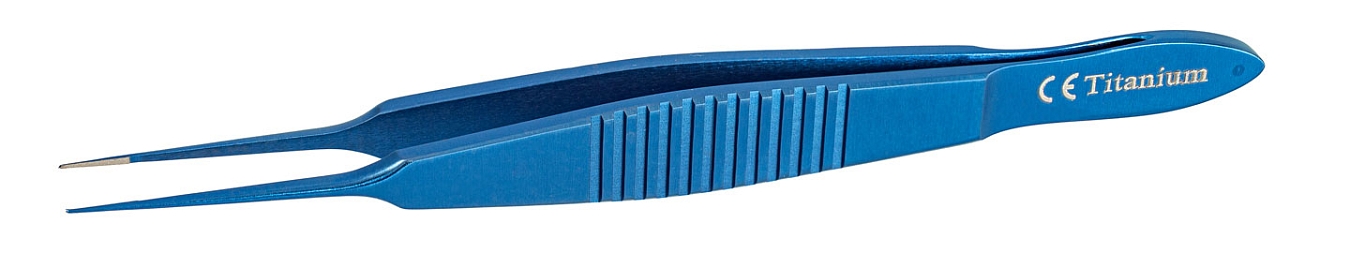 TMF413 ПИНЦЕТ ДЛЯ ЗАВЯЗЫВАНИЯ НИТЕЙ ПРЯМОЙ  ПО КАСТРОВЬЕХО, ТИТАНОВЫЙ