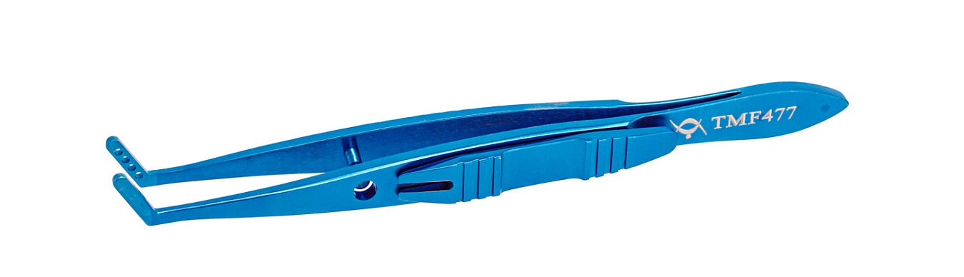 TMF477 ПИНЦЕТ МЫШЕЧНЫЙ МАЛЫЙ, ЛЕВЫЙ, ТИТАНОВЫЙ