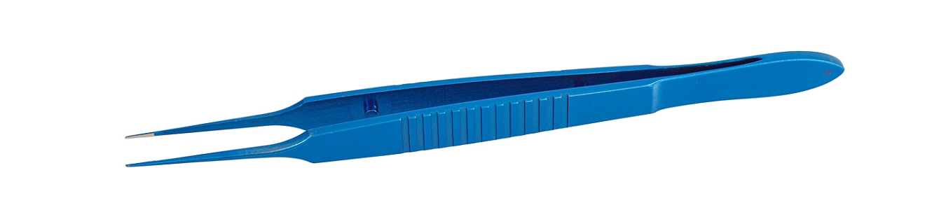 TMF522 ПИНЦЕТ ДЛЯ ЗАВЯЗЫВАНИЯ НИТЕЙ ПО МАКФЕРСОНУ  ПРЯМОЙ, ТИТАНОВЫЙ, ПЛАТФОРМА 6 ММ