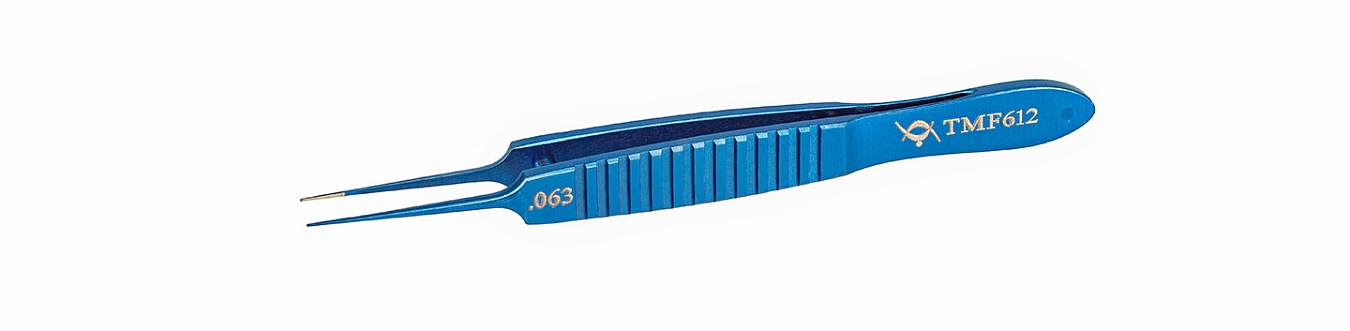 TMF612 ПИНЦЕТ ДЛЯ РАДУЖКИ ПО БОННУ  ПРЯМОЙ, ТИТАНОВЫЙ