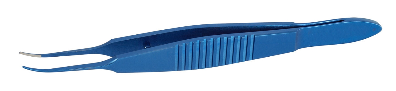 TMF418 ПИНЦЕТ ДЛЯ ЗАВЯЗЫВАНИЯ НИТЕЙ ИЗОГНУТЫЙ  ПО КАСТРОВЬЕХО, ТИТАНОВЫЙ