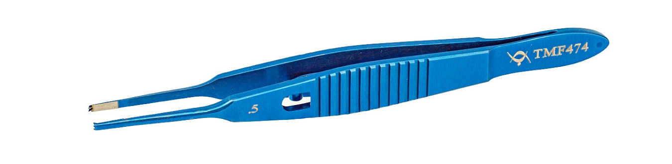TMF474 ПИНЦЕТ ФИКСАЦИОННЫЙ ДЛЯ МЫШЦ С ЗАМКОМ  ПРЯМОЙ, ТИТАНОВЫЙ