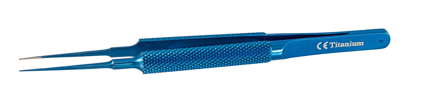 TMF432 ПИНЦЕТ РОГОВИЧНО-ШОВНЫЙ ПРЯМОЙ  ПО ТЕННАНТУ, ТИТАНОВЫЙ