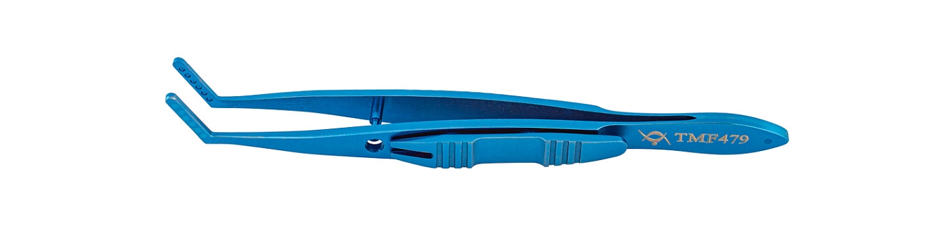 TMF479 ПИНЦЕТ МЫШЕЧНЫЙ БОЛЬШОЙ, ЛЕВЫЙ, ТИТАНОВЫЙ