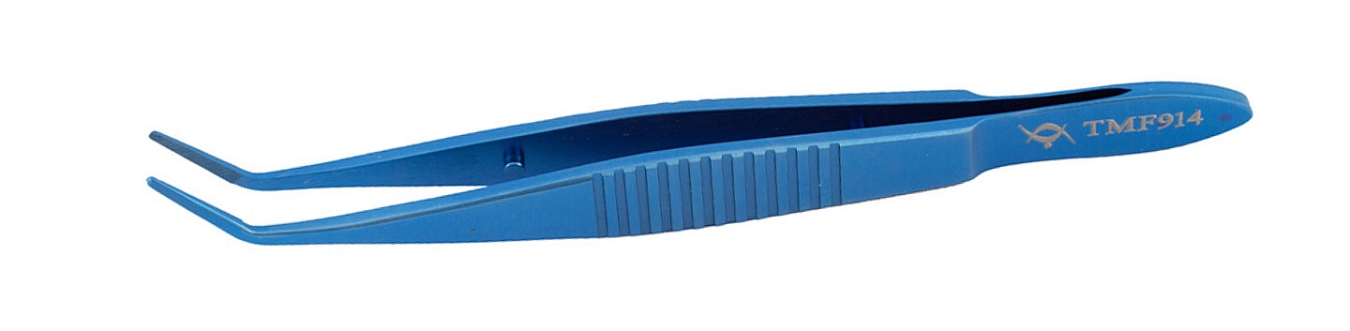 TMF914 ПИНЦЕТ АНАТОМИЧЕСКИЙ ПО НУГЕНТУ ИЗОГНУТЫЙ,  ТИТАНОВЫЙ