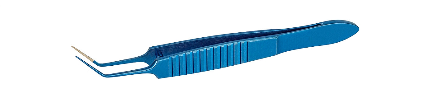 TMF514 ПИНЦЕТ ДЛЯ ЗАВЯЗЫВАНИЯ НИТЕЙ  ПО МАКФЕРСОНУ, ТИТАНОВЫЙ, ПЛАТФОРМА 4 ММ